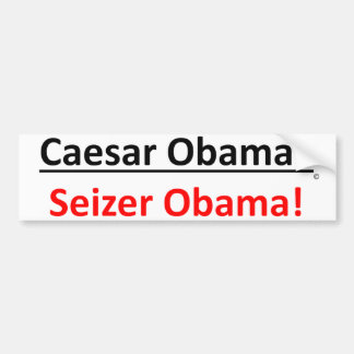 Bör det vara Caesar Obama eller Seizer Obama? Bildekal