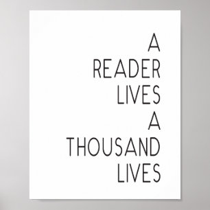 "Bor en avläsare tusen liv" citerar trycket Poster