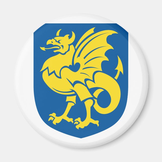 bor i Danmark Magnet (Framsidan)