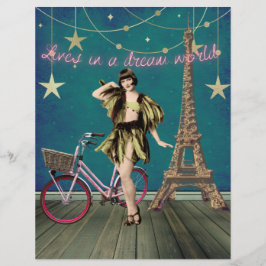 Bor i en Dream World Funky Scrapbook Papper