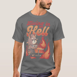 Bor i helvetets jävla satan Halloween Costume T Shirt