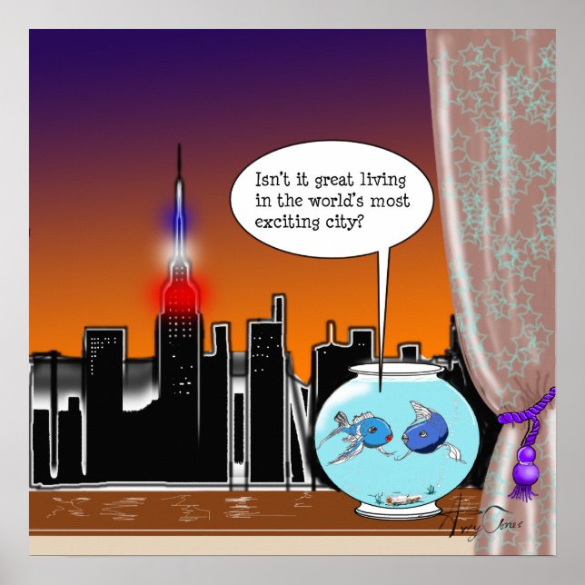 Bor i New York City Poster (Framsidan)