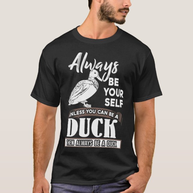 Bör inte vara en Anka-idea-arbetstryckning T Shirt (Framsida)