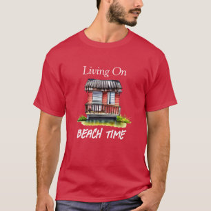 Bor på strandtid  t shirt