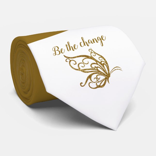 Bör vara en Guld-Butterfly-design Slips (Rullad)