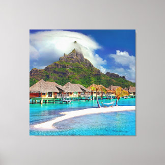 ฺ Bora Bora Beach Canvastryck