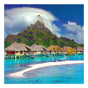 ฺBora Bora Beach Fototryck