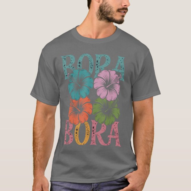 Bora Bora Beach Souvenirs Tropical Beach Vacation T Shirt (Framsida)