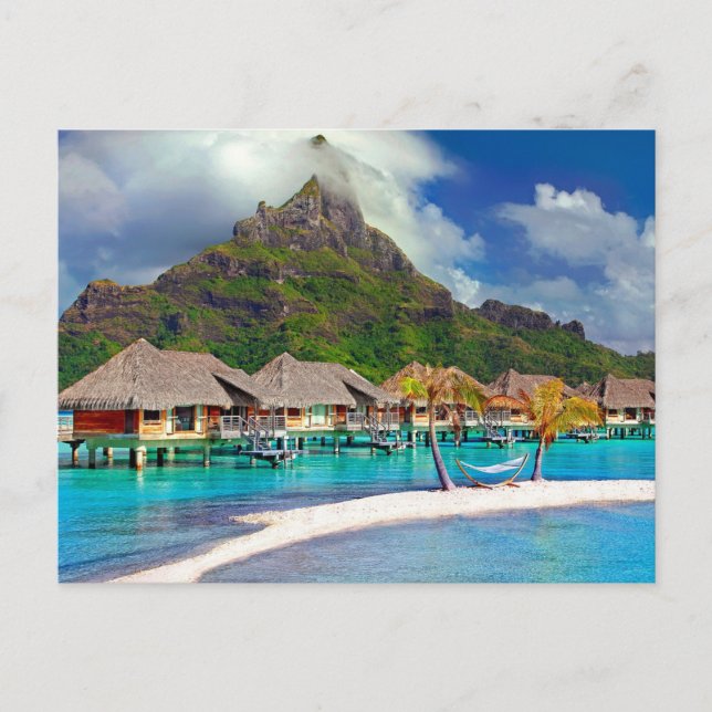 ฺ Bora Bora Beach Vykort (Framsida)