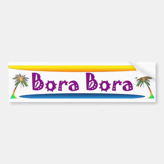 Bora Bora Bildekal (Framsidan)