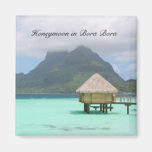 Bora Bora bröllopsresamagnet Magnet