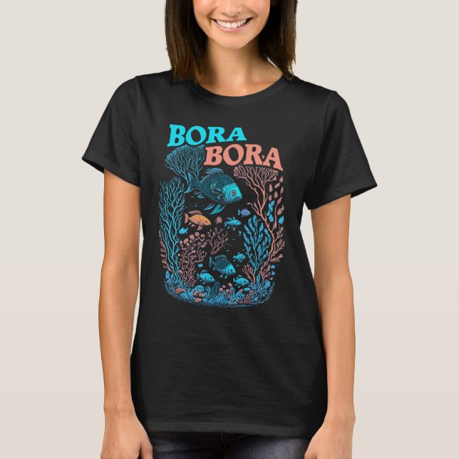 Bora Bora Coral Reef T Shirt (Framsida)
