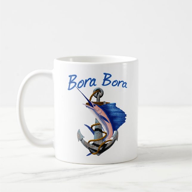 Bora Bora Deep Sea Fishing Kaffemugg (Vänster)
