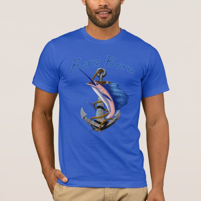 Bora Bora Deep Sea Fishing T Shirt (Framsida)