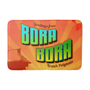 Bora Bora Fransk Polynesia Bathroom Mat Badrumsmatta