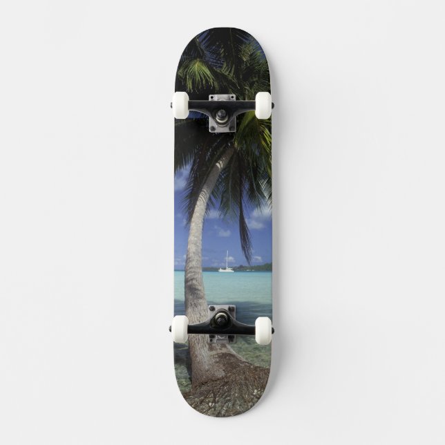 Bora Bora, Fransk Polynesia Mt. Otemanu Skateboard Bräda 20,5 Cm (Framsida)