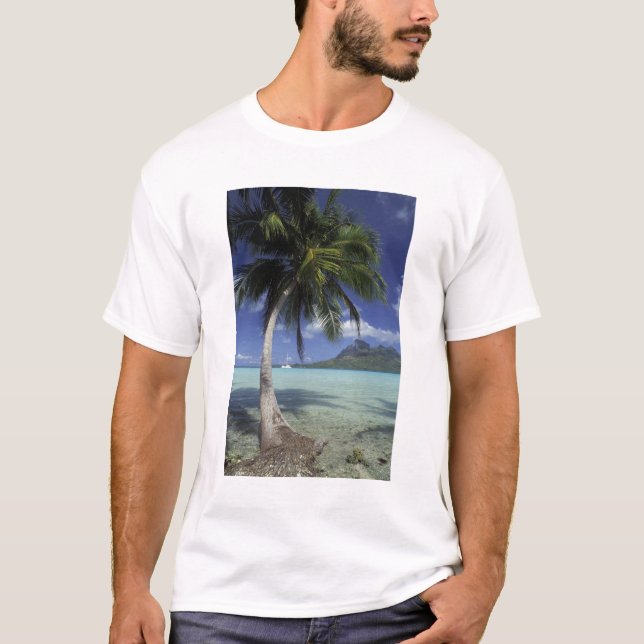 Bora Bora, Fransk Polynesia Mt. Otemanu T-shirt (Framsida)