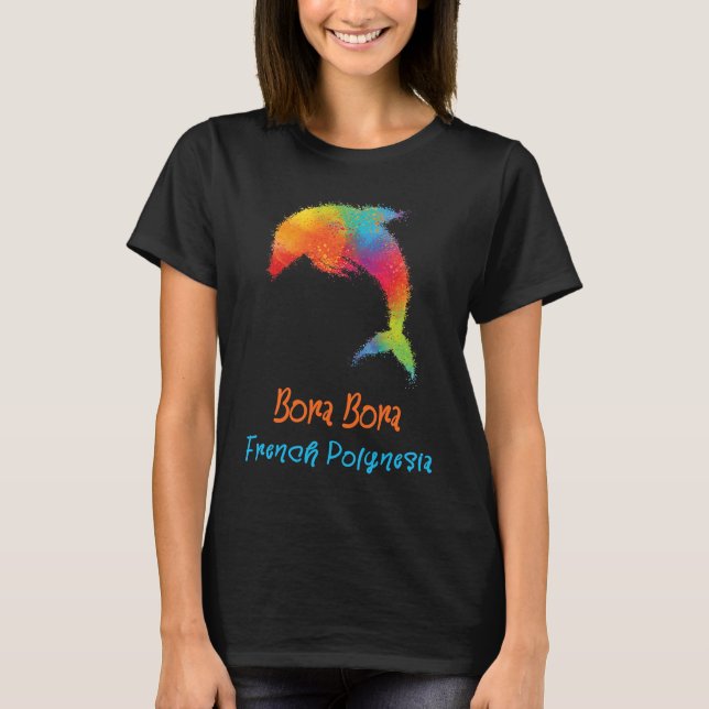 Bora Bora Fransk Polynesia Souvenir 2 T Shirt (Framsida)