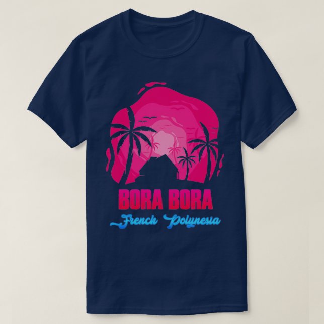 Bora Bora Fransk Polynesia T Shirt (Design framsida)