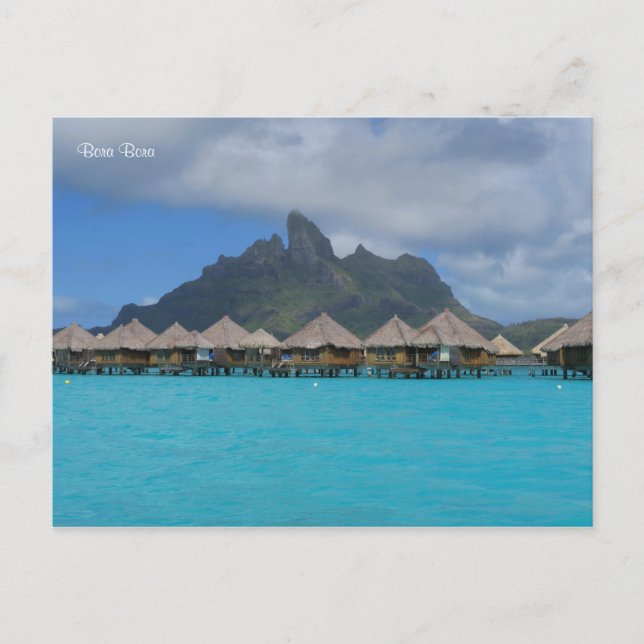 Bora Bora Fransk Polynesia Vykort (Framsida)