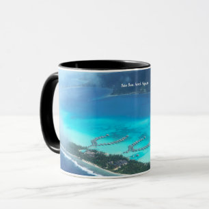 Bora Bora, Fransk Polynesien från Luft Mugg