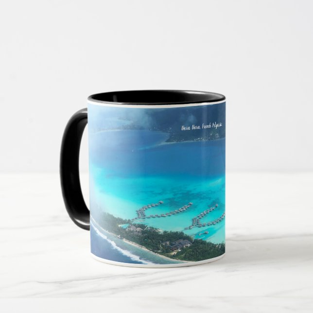 Bora Bora, Fransk Polynesien från Luft Mugg (Framsida vänster)