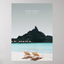 Bora Bora, Fransk Polynesien Travel Artwork Poster