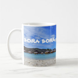 Bora Bora franska Polynesia Overwater bungalowmugg Kaffemugg