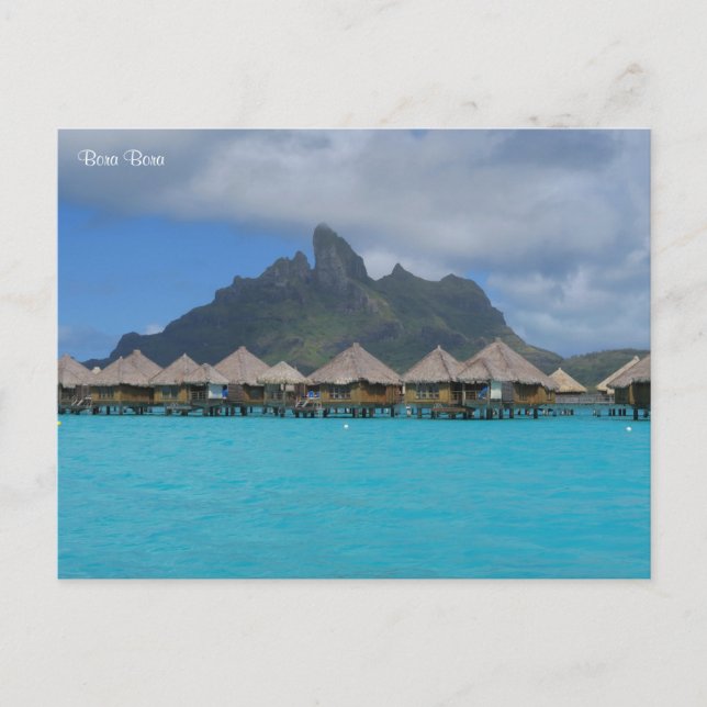 Bora Bora Franska Polynesien Helg Vykort (Framsida)