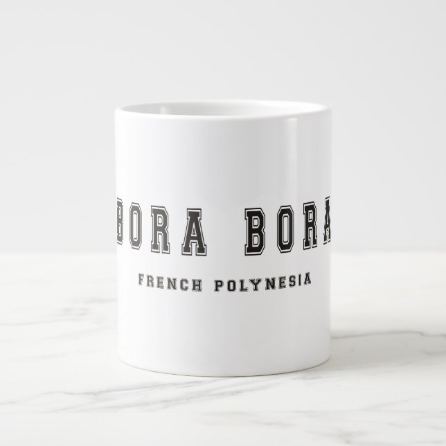 Bora Bora Franska Polynesien Jumbo Mugg (Framsidan)