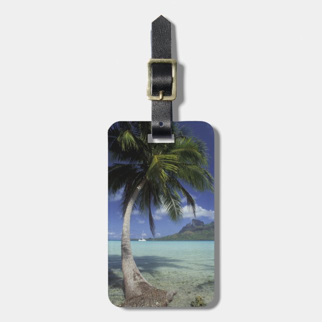 Bora Bora, Franska Polynesien Mt. Otemanu sedd Bagagebricka (Vertikal Framsida)