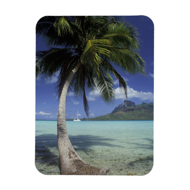 Bora Bora, Franska Polynesien Mt. Otemanu sedd Magnet (Vertikal)