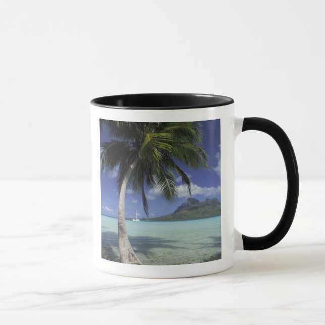 Bora Bora, Franska Polynesien Mt. Otemanu sedd Mugg (Höger)