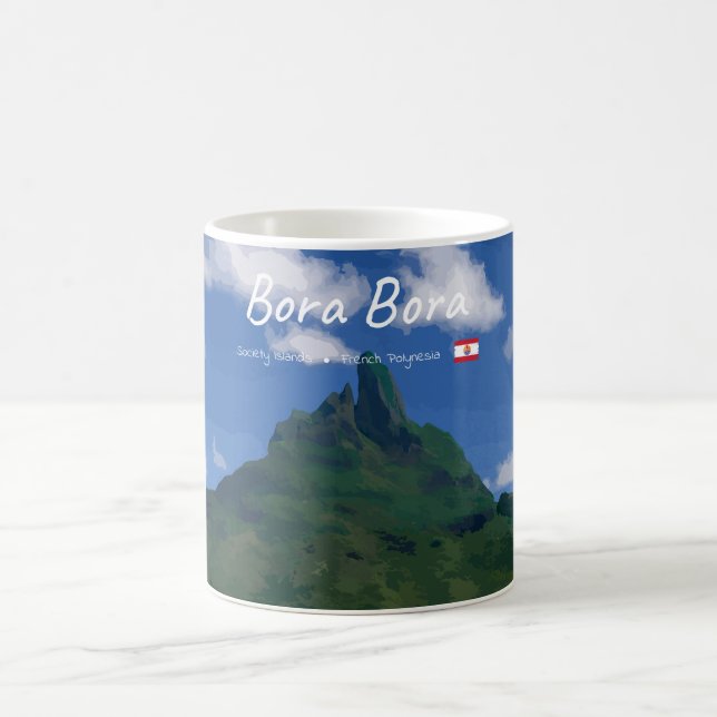 Bora Bora, Franska Polynesien - Strandresort Kaffemugg (Center)