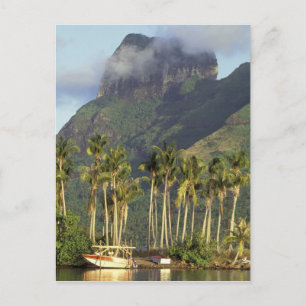 Bora Bora, Franska Polynesien Strandscen och Vykort