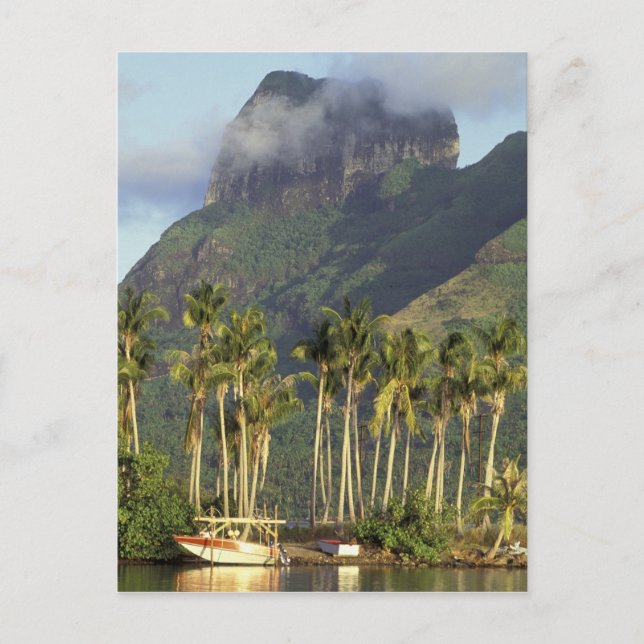Bora Bora, Franska Polynesien Strandscen och Vykort (Framsida)