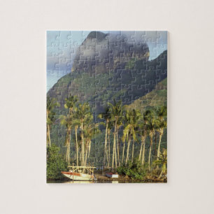 Bora Bora, Franska Polynesien Strandvy och Pussel