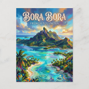 Bora Bora Franska Polynesien Vykort