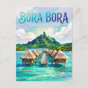 Bora Bora Franska Polynesien Vykort