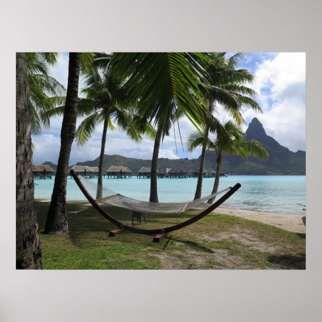 Bora Bora hammock Poster (Framsidan)