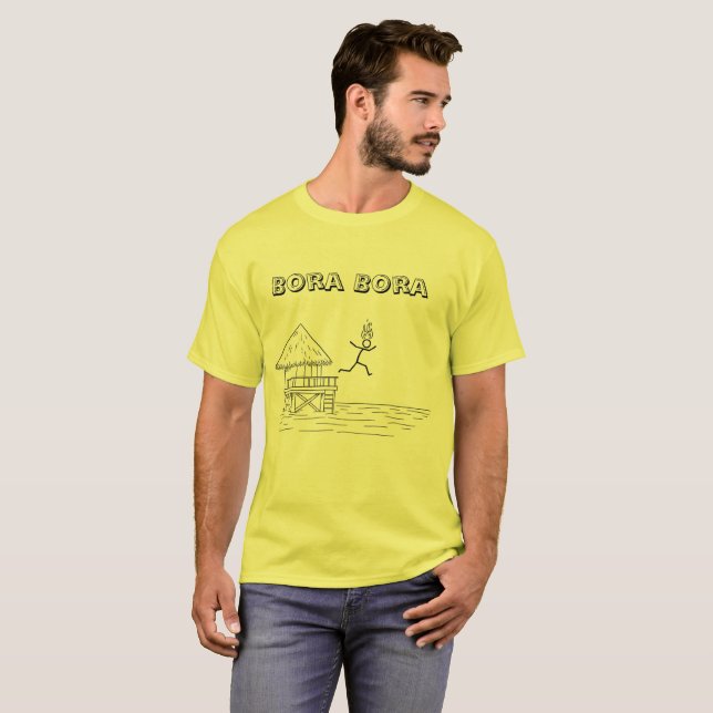 Bora Bora i brand T-shirt (Hel framsida)