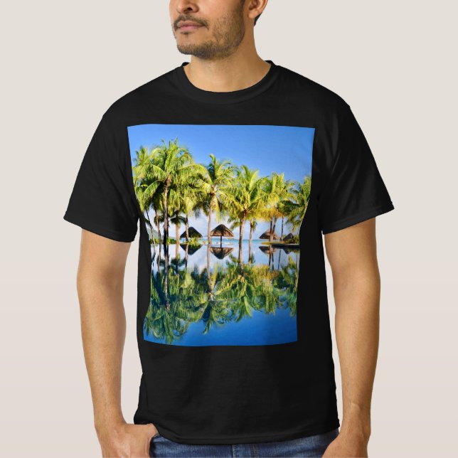 Bora Bora Infinity Bassäng T Shirt (Framsida)