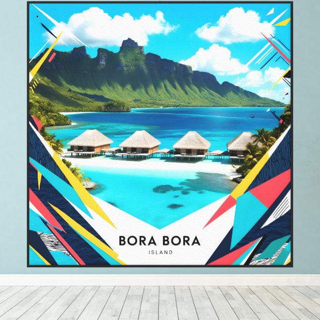 Bora Bora Island Canvastryck (Insitu (trägolv))
