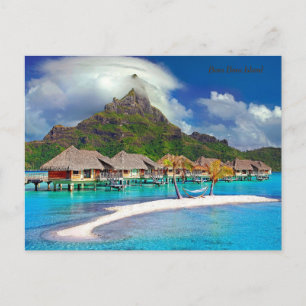 Bora Bora Island Helg Vykort