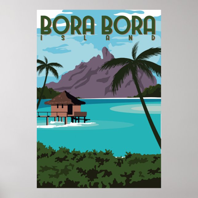 Bora Bora Island Poster (Framsidan)