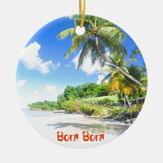 Bora Bora Julgransprydnad Keramik (Framsidan)