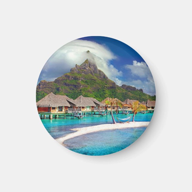 Bora Bora Karibiska ön Magnet (Framsidan)