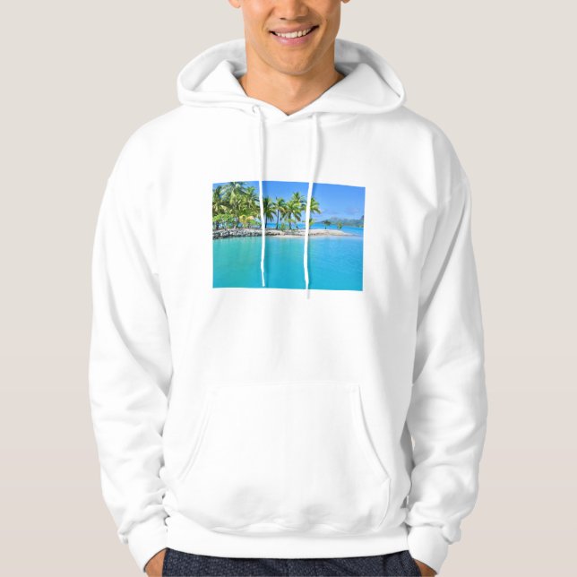 Bora Bora Lagoon Hoodie (Framsida)