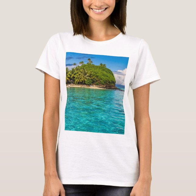 Bora Bora-lagunen T Shirt (Framsida)