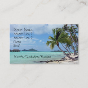 Bora Bora lagunvisitkort Visitkort
